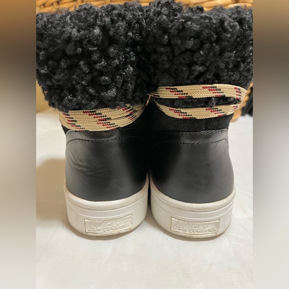 Sam Edelman Luther Sneaker boots, black suede, shearling Sz 8.5 - Picture 6 of 11